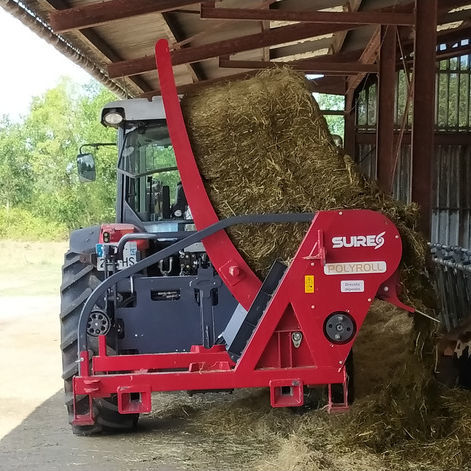 Dérouleuse de balles portée - POLYROLL - SUIRE EUROTECHNICS AGRI - pour alimentation / pour paillage / rondes