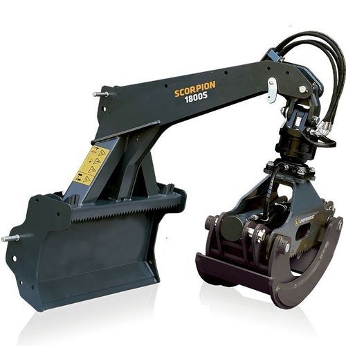 Pince à grumes forestière - Scorpion 1800 series - Uniforest d.o.o. - pour grue / pour tracteur