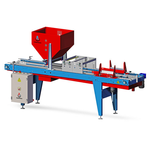 Ligne de production horticole avec couverture des pots - TELCOBAIM - URBINATI Srl - automatique