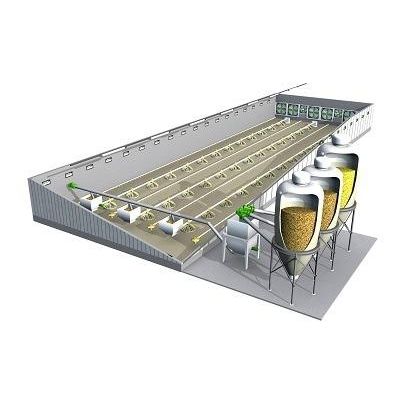 Équipement d'alimentation pour volaille - BreederBatch - Fancom B.V. - avec système de pesée