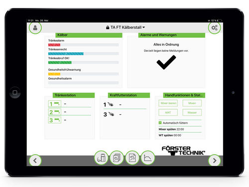 Logiciel de gestion - CalfCloud - Förster-Technik GmbH - d'acquisition de données / de visualisation de données / pour l'élevage