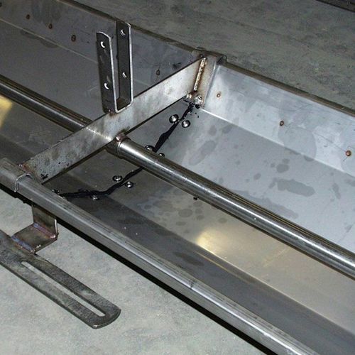 Auge pour porcs - 3408-1210 - Skiold - en acier inoxydable / multi-accès / fixation au sol