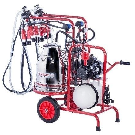 Machine de traite pour vaches - KM04088 - Kurtsan Tarim End. Mak. San. ve Tic. Ltd. Sti. - 2 / à moteur électrique / mobile