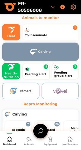 Application mobile de troupeau - IOTEE - de gestion / de supervision / de gestion de données