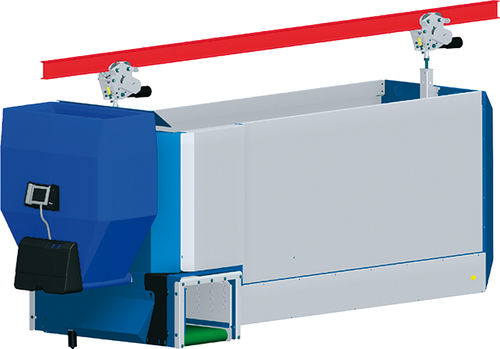 Robot d'alimentation à bande - 2000 - Pellon Group Oy - pour bovins / guidé par rail