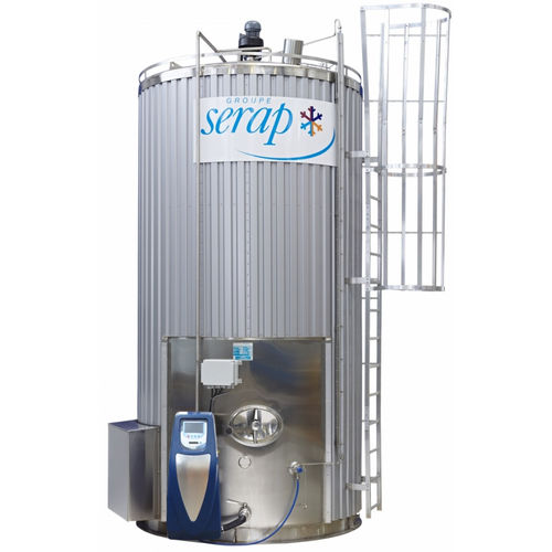 Cuve à lait - FIRST SV 2.0 - SERAP INDUSTRIES - verticale / en acier inoxydable / avec système de refroidissement