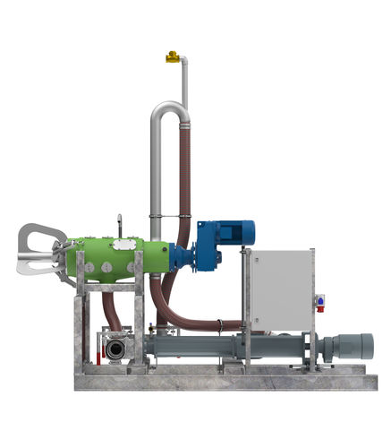 Séparateur de phases mobile - Mobile Separation MSU light - Anaergia Technologies GmbH - pour paillage / avec pompe à eau / à tamis