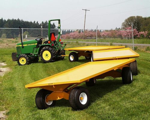 Plateau - G K Machine, Inc. - à 2 essieux / agricole / à chenilles