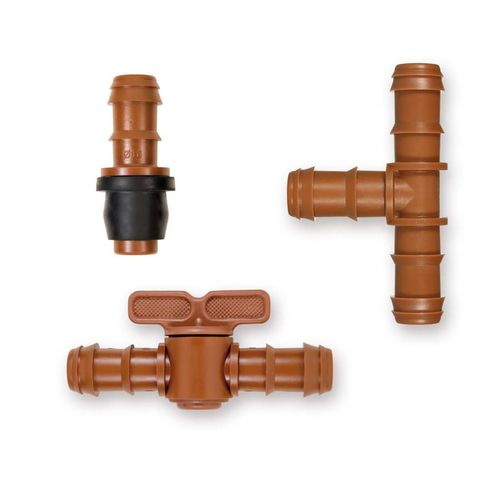 Raccord de micro-irrigation droit - FIT PLUS - AZUD - en T / coudé / cannelé