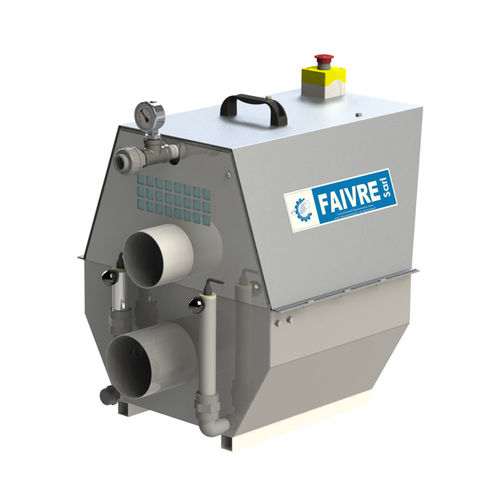 Filtre pour l'aquaculture à tambour - Rotoclean 40 - Faivre Sarl - avec purge d'eau / avec pompe à eau / en acier