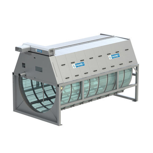 Filtre pour l'aquaculture à tambour - Rotoclean 200 - Faivre Sarl - avec purge d'eau / en acier / auto-nettoyant