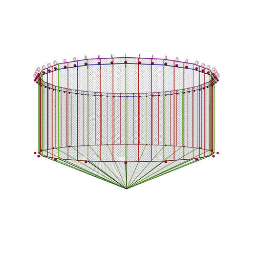 Filet d'aquaculture pour séparation de bassin - Mørenot Aquaculture AS - en nylon / en Dyneema® / sans nœuds