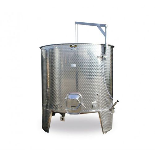 Cuve viticole - FOV100F1100A - Amos Industries - ouverte / verticale / en acier inoxydable