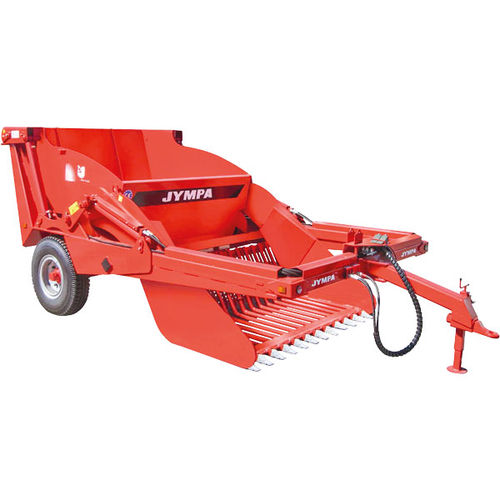 Ramasseuse de pierres pour tracteur - DYMANTIA - JYMPA FUTURAGRO SL - déchargement dans remorque
