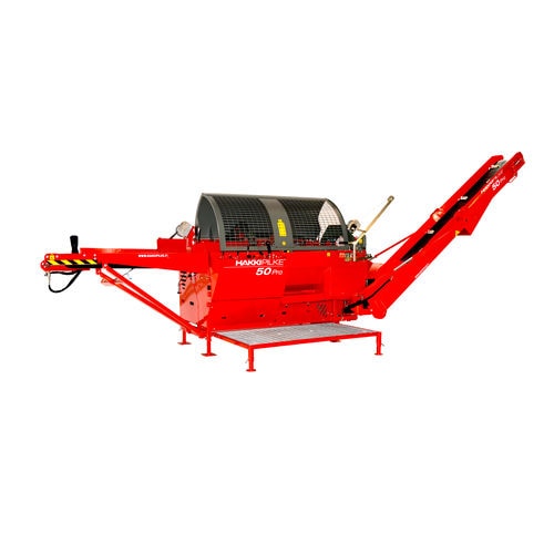 Combiné scie/fendeuse avec tronçonneuse - 50 PRO - TP Silva Ltd / Hakki Pilke - avec convoyeur à bande / sur prise de force / électrique