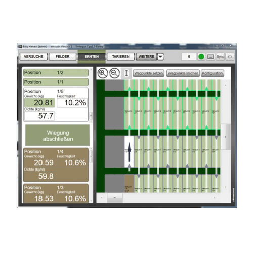 Logiciel de récolte - Easy Harvest - WINTERSTEIGER Seedmech GmbH - de gestion de données / de navigation / de mesure