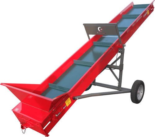 Convoyeur pour chutes de bois - NT Series - Collino Costruzioni - à bande / mobile / incliné
