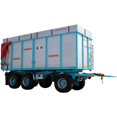 Remorque basculante - CMR200 - Crosetto srl - semi-portée / à 3 essieux / agricole