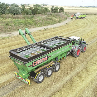 Remorque de transbordement - Cross Agricultural Engineering - à 3 essieux / agricole