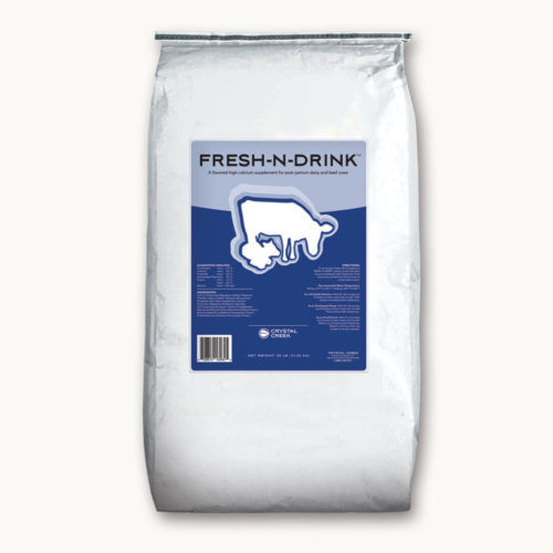 Complément alimentaire pour animaux - FRESH-N-DRINK™ - Crystal Creek, Inc. - pour bovins / de calcium / sélénium