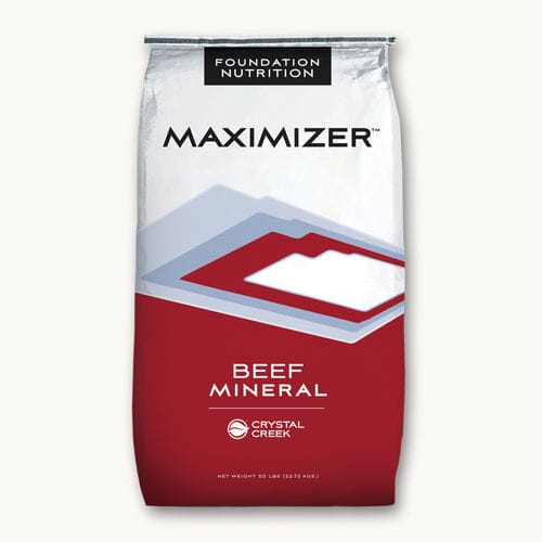 Complément alimentaire pour animaux - MAXIMIZER™ 37% BEEF PELLET - Crystal Creek, Inc. - pour bovins / de minéraux / de vitamines