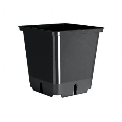 Pot en plastique - CEP Agriculture - carré / noir / vert