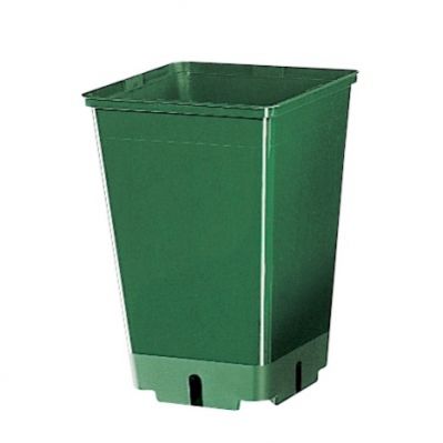 Pot en plastique - CEP Agriculture - carré / noir / vert
