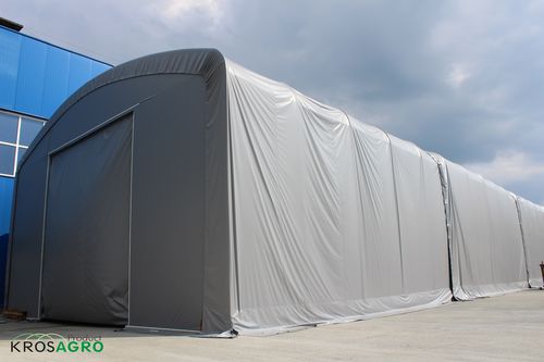 Bâtiment de stockage pour graines et céréales - Halle de stockage - Krosagro - pour le foin / modulaire / structure en acier
