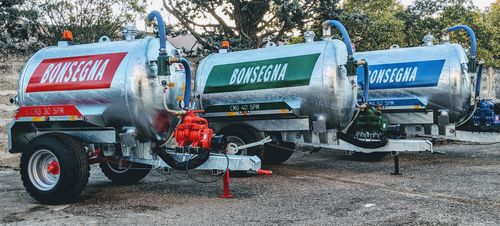 Tonne à lisier à 1 essieu - CMB series - BONSEGNA Srl - avec enfouisseur / traînée