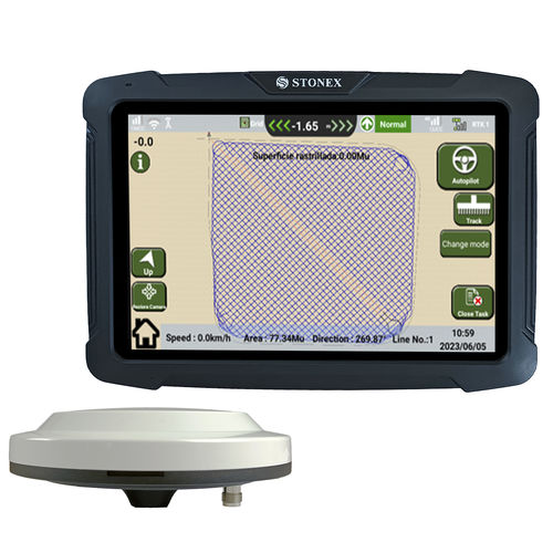 Système de guidage assisté - STX-AG200 - STONEX Srl - manuel / GNSS / pour tracteur