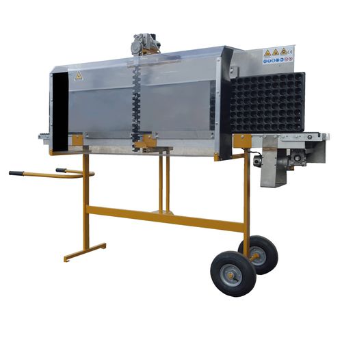 Tailleuse pour plaque de culture - ASP 1800R - Moirano costruzioni meccaniche srl - sur roulettes / automatique / avec aspirateur