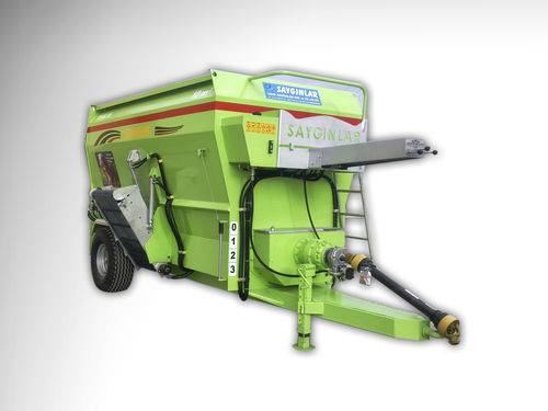 Mélangeuse à vis horizontale - Sayginlar Agriculture Machinery Ltd. - traînée / à déchargement frontal / à 2 vis