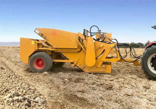 Ramasseuse de pierres pour tracteur - DAM-3 - Maquinaria A. Triginer - déchargement au sol
