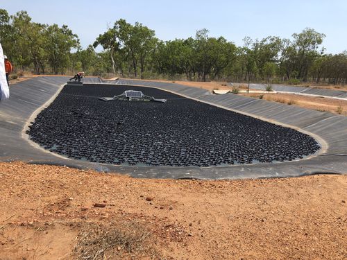 Couverture flottante de bassin d'irrigation - Hexa-Cover A/S - hexagonale / anti-UV / contre évaporation