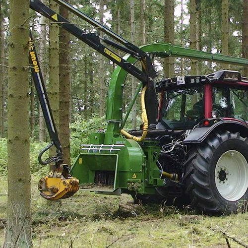 Broyeur de branches porté - 300f2,300f4,300fhyd - NHS Maskinfabrik A/S - sur prise de force / avec grue