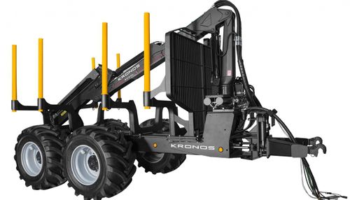 Remorque à 2 essieux - 160 4WDM - Wikar Oy AB - forestière / 13 tonnes / à freinage mécanique