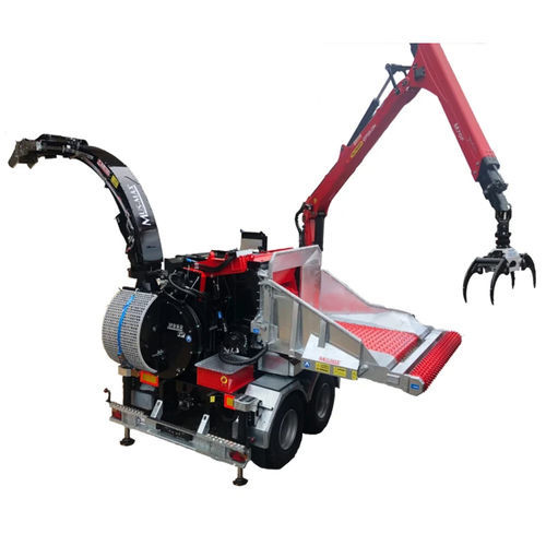 Broyeur de branches tracté - WT  Z series  - MUSMAX - diesel / avec grue