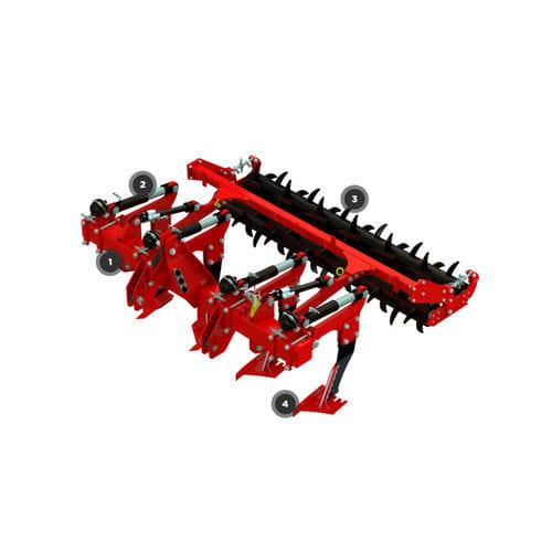 Sous-soleuse avec attelage trois points - HEKTOR I series  - OPALL - AGRI s.r.o. - avec rouleau / à réglage hydraulique