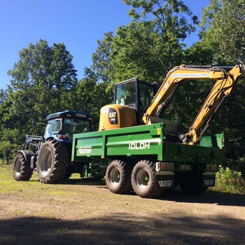 Remorque plateau avec ridelles -  WF LDH Series - Western Fabrications - à 2 essieux / agricole / à freinage mécanique