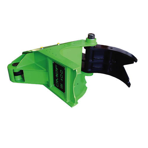 Grappin coupeur pour excavatrice - BI400 - OMEF-GROUP - pour chargeuse compacte / pour le bois / avec lame de découpe