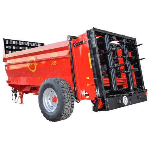 Épandeur de fumier traîné - LMB2 series - juscafresa s.a. - à hérissons verticaux / à 1 essieu / tandem