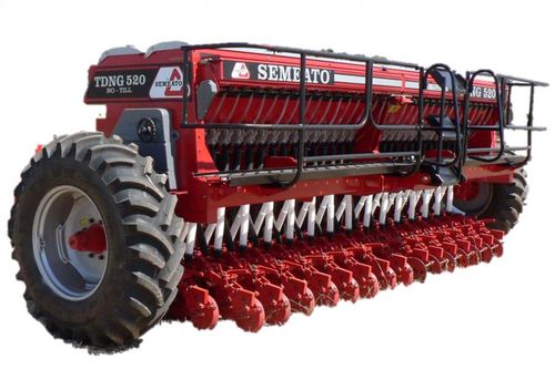 Semoir en ligne à trémie - TDNG 520 - serafinmachinery - à disque / traîné / avec dépôt d'engrais