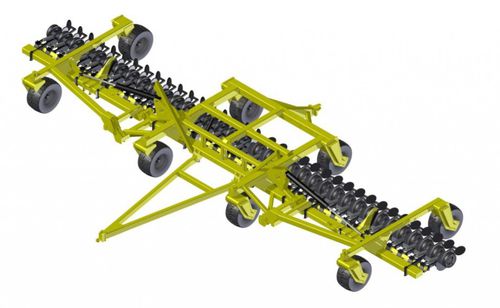 Semoir en ligne pneumatique - SRB - serafinmachinery - à disque / traîné / pliable