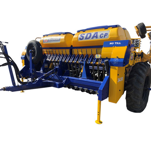 Semoir en ligne à trémie - SDA CP series - serafinmachinery - à disque / traîné / non-labour