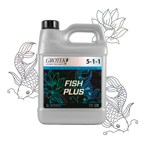 Engrais organique - FISH PLUS™ - grotek - NPK / liquide / pour vigne