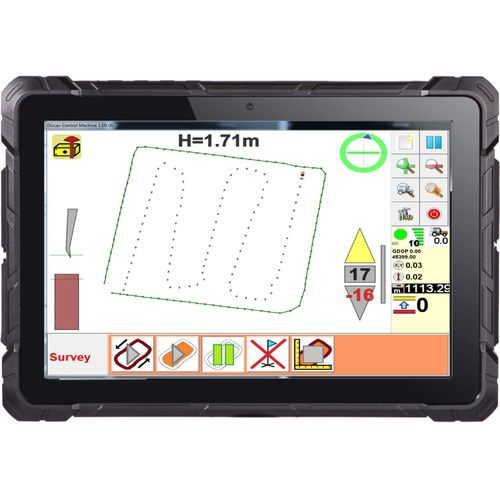 Système de contrôle pour nivellement de terrain agricole - LL4 - s.c.s. survey cad system - GPS / RTK / tactile