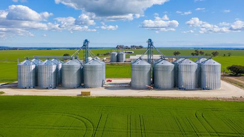 Silo pour céréales - FB 13 Series - ahrensagri - en métal / rond / à fond plat