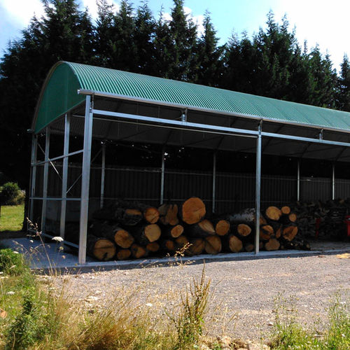 Tunnel de stockage pour bois - ASTHOR Stockage-Elevage - modulaire
