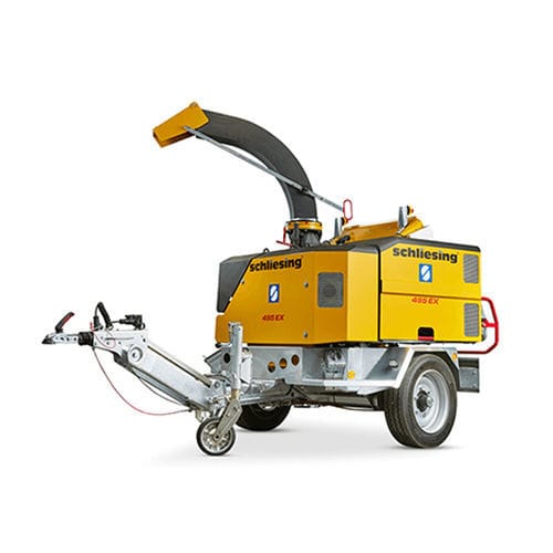 Broyeur de branches tracté - 495EX-D - Schliesing - à moteur diesel / à alimentation hydraulique