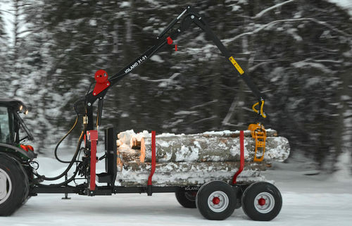 Remorque autochargeuse - 300 - igland - tandem / forestière / 7 tonnes